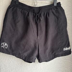 Civil Regime Black Athletic Mesh Lined Soft Zip Pocket Streetwear Shorts L